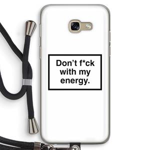 CaseCompany My energy: Samsung Galaxy A5 (2017) Transparant Hoesje met koord