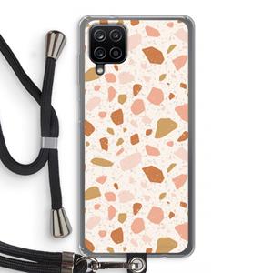 CaseCompany Terrazzo N°18: Samsung Galaxy A12 Transparant Hoesje met koord
