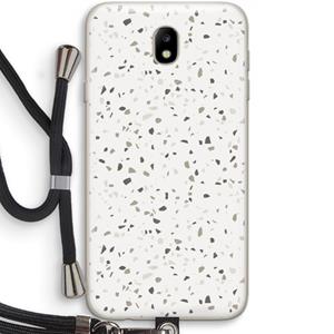 CaseCompany Terrazzo N°14: Samsung Galaxy J7 (2017) Transparant Hoesje met koord