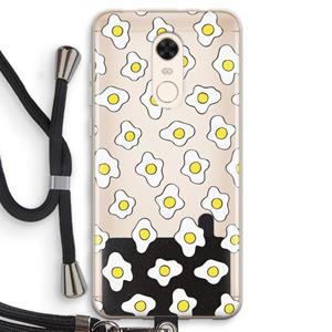 CaseCompany Spiegeleitjes: Xiaomi Redmi 5 Transparant Hoesje met koord