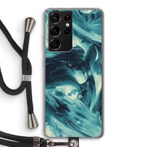 CaseCompany Dreaming About Whales: Samsung Galaxy S21 Ultra Transparant Hoesje met koord