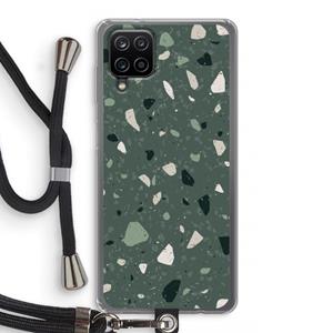 CaseCompany Terrazzo N°19: Samsung Galaxy A12 Transparant Hoesje met koord