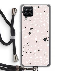 CaseCompany Terrazzo N°20: Samsung Galaxy A12 Transparant Hoesje met koord