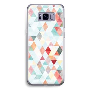 CaseCompany Gekleurde driehoekjes pastel: Samsung Galaxy S8 Plus Transparant Hoesje