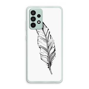 CaseCompany Pluim: Samsung Galaxy A52s 5G Transparant Hoesje
