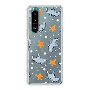 CaseCompany Manta: Sony Xperia 5 III Transparant Hoesje
