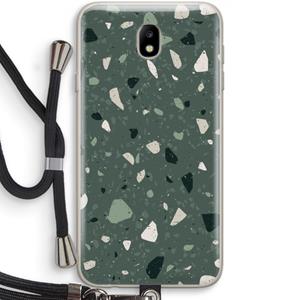 CaseCompany Terrazzo N°19: Samsung Galaxy J7 (2017) Transparant Hoesje met koord