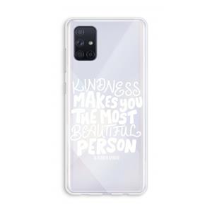 CaseCompany The prettiest: Galaxy A71 Transparant Hoesje