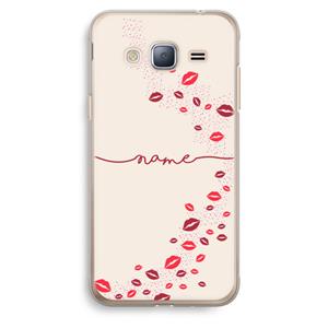 CaseCompany Kusjes: Samsung Galaxy J3 (2016) Transparant Hoesje