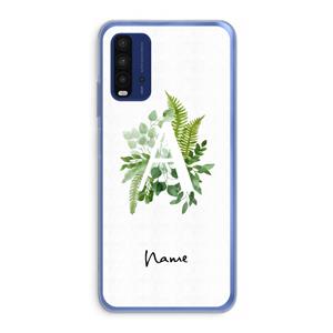 CaseCompany Green Brush: Xiaomi Redmi 9T Transparant Hoesje