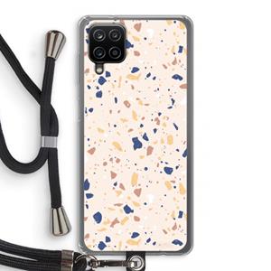 CaseCompany Terrazzo N°23: Samsung Galaxy A12 Transparant Hoesje met koord