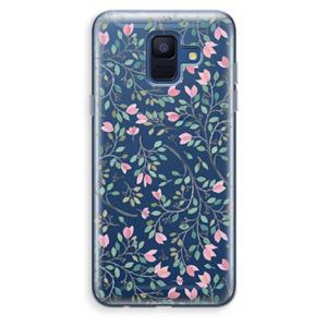 CaseCompany Sierlijke bloemen: Samsung Galaxy A6 (2018) Transparant Hoesje