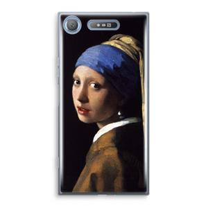 CaseCompany The Pearl Earring: Sony Xperia XZ1 Transparant Hoesje