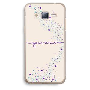 CaseCompany Sterren: Samsung Galaxy J3 (2016) Transparant Hoesje