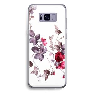 CaseCompany Mooie bloemen: Samsung Galaxy S8 Plus Transparant Hoesje