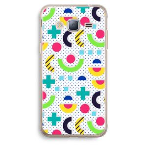 CaseCompany 8-bit N°1: Samsung Galaxy J3 (2016) Transparant Hoesje