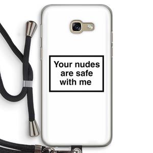 CaseCompany Safe with me: Samsung Galaxy A5 (2017) Transparant Hoesje met koord