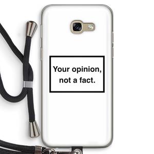 CaseCompany Your opinion: Samsung Galaxy A5 (2017) Transparant Hoesje met koord
