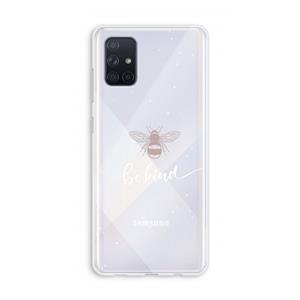 CaseCompany Be(e) kind: Galaxy A71 Transparant Hoesje