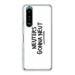 CaseCompany Neuters: Sony Xperia 5 III Transparant Hoesje