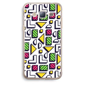 CaseCompany 8-bit N°4: Samsung Galaxy J3 (2016) Transparant Hoesje