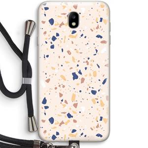 CaseCompany Terrazzo N°23: Samsung Galaxy J7 (2017) Transparant Hoesje met koord