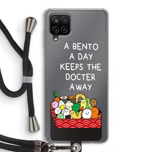 CaseCompany Bento a day: Samsung Galaxy A12 Transparant Hoesje met koord