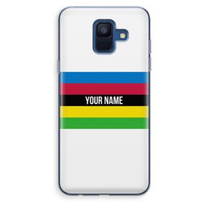 CaseCompany WK Wielrennen: Samsung Galaxy A6 (2018) Transparant Hoesje