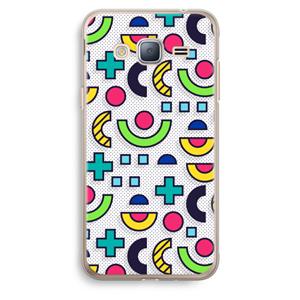 CaseCompany 8-bit N°6: Samsung Galaxy J3 (2016) Transparant Hoesje