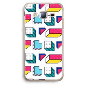 CaseCompany 8-bit N°7: Samsung Galaxy J3 (2016) Transparant Hoesje