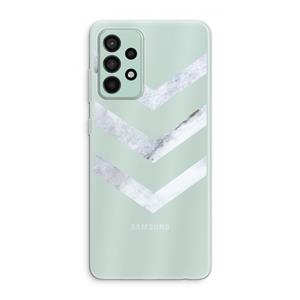 CaseCompany Marmeren pijlen: Samsung Galaxy A52s 5G Transparant Hoesje