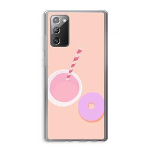 CaseCompany Donut: Samsung Galaxy Note 20 / Note 20 5G Transparant Hoesje