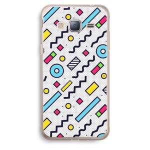 CaseCompany 8-bit N°8: Samsung Galaxy J3 (2016) Transparant Hoesje