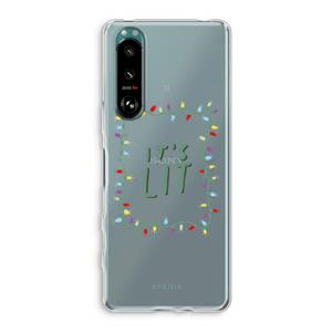 CaseCompany It's Lit: Sony Xperia 5 III Transparant Hoesje