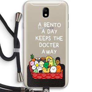 CaseCompany Bento a day: Samsung Galaxy J7 (2017) Transparant Hoesje met koord