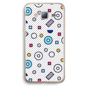 CaseCompany 8-bit N°9: Samsung Galaxy J3 (2016) Transparant Hoesje