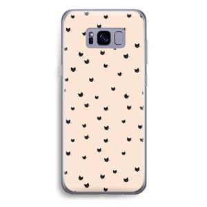CaseCompany Kleine kattenkopjes: Samsung Galaxy S8 Plus Transparant Hoesje