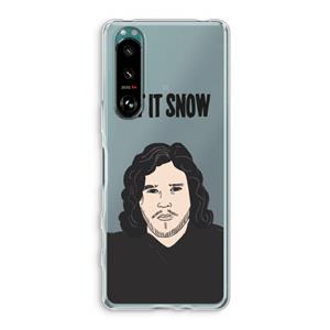 CaseCompany Let It Snow: Sony Xperia 5 III Transparant Hoesje