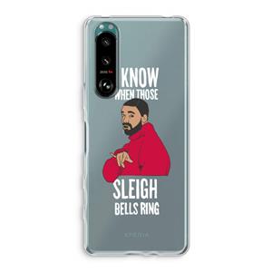 CaseCompany Sleigh Bells Ring: Sony Xperia 5 III Transparant Hoesje