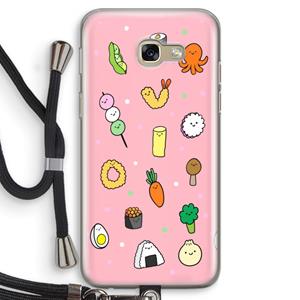 CaseCompany Happy bento friends: Samsung Galaxy A5 (2017) Transparant Hoesje met koord
