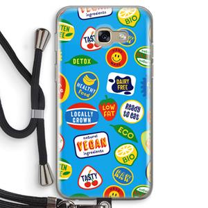 CaseCompany Fruitsticker: Samsung Galaxy A5 (2017) Transparant Hoesje met koord