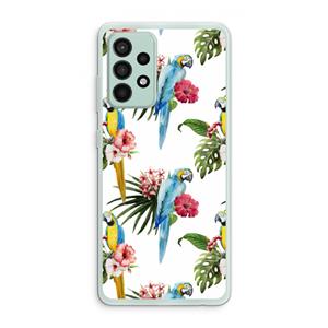 CaseCompany Kleurrijke papegaaien: Samsung Galaxy A52s 5G Transparant Hoesje