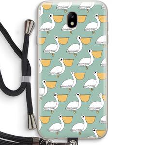 CaseCompany Pelican: Samsung Galaxy J7 (2017) Transparant Hoesje met koord
