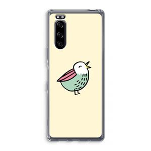CaseCompany Birdy: Sony Xperia 5 Transparant Hoesje