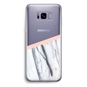 CaseCompany A touch of peach: Samsung Galaxy S8 Plus Transparant Hoesje