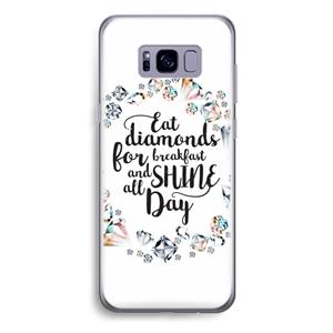 CaseCompany Diamonds: Samsung Galaxy S8 Plus Transparant Hoesje