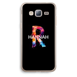CaseCompany Abstract Spectrum: Samsung Galaxy J3 (2016) Transparant Hoesje