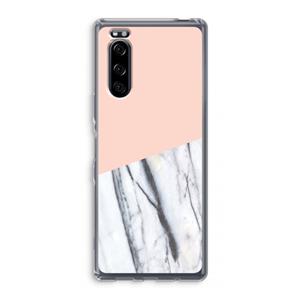 CaseCompany A touch of peach: Sony Xperia 5 Transparant Hoesje