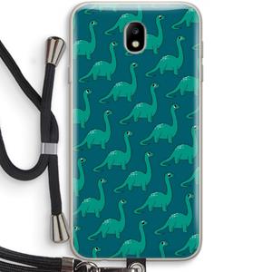 CaseCompany Diplodocus: Samsung Galaxy J7 (2017) Transparant Hoesje met koord