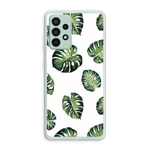 CaseCompany Tropische bladeren: Samsung Galaxy A52s 5G Transparant Hoesje